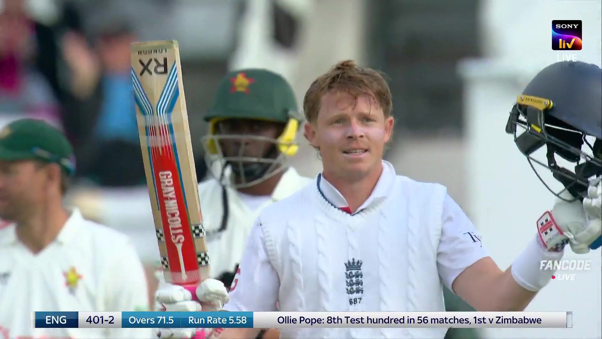 Zimbabwe Sony Liv Cricket Highlights Century! Ollie Pope Registers