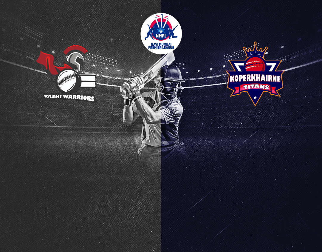 Match 2 of navi mumbai premier league t20, 2025: vashi warriors vs koparkhairne titans banner