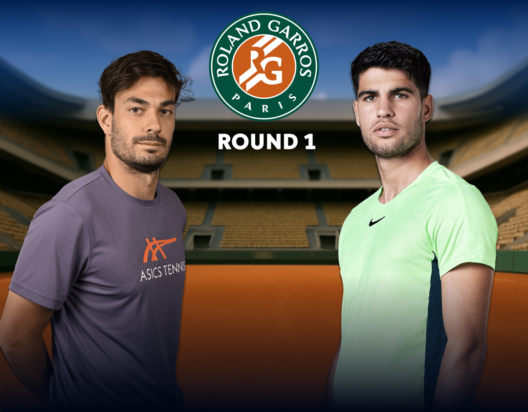 Round 1 of roland garros 2025 banner