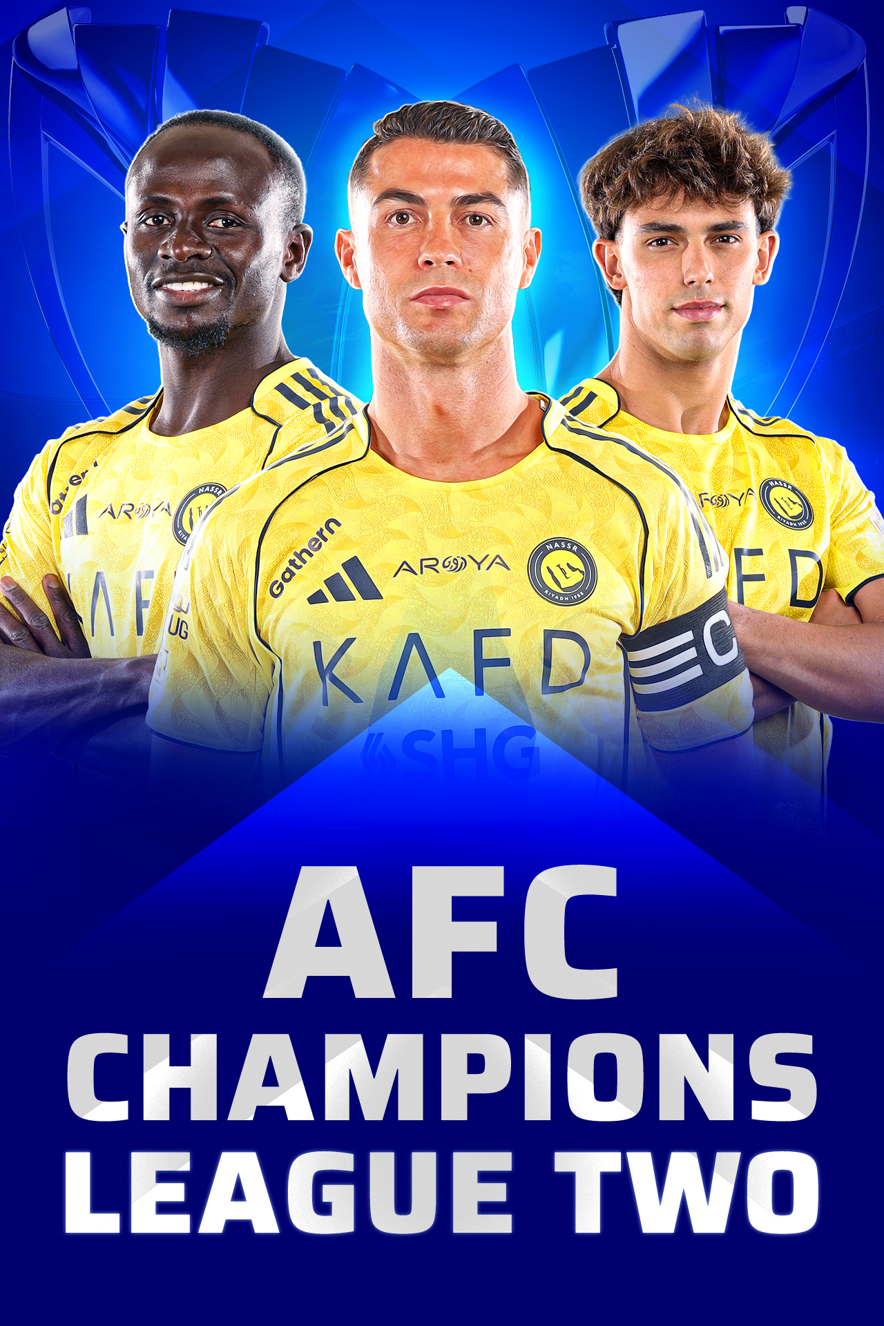 Afc champions league two 2025-26 football vertical banner