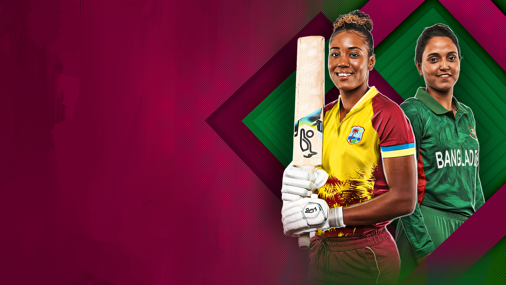 Bangladesh women tour of west indies, 2025 cricket banner