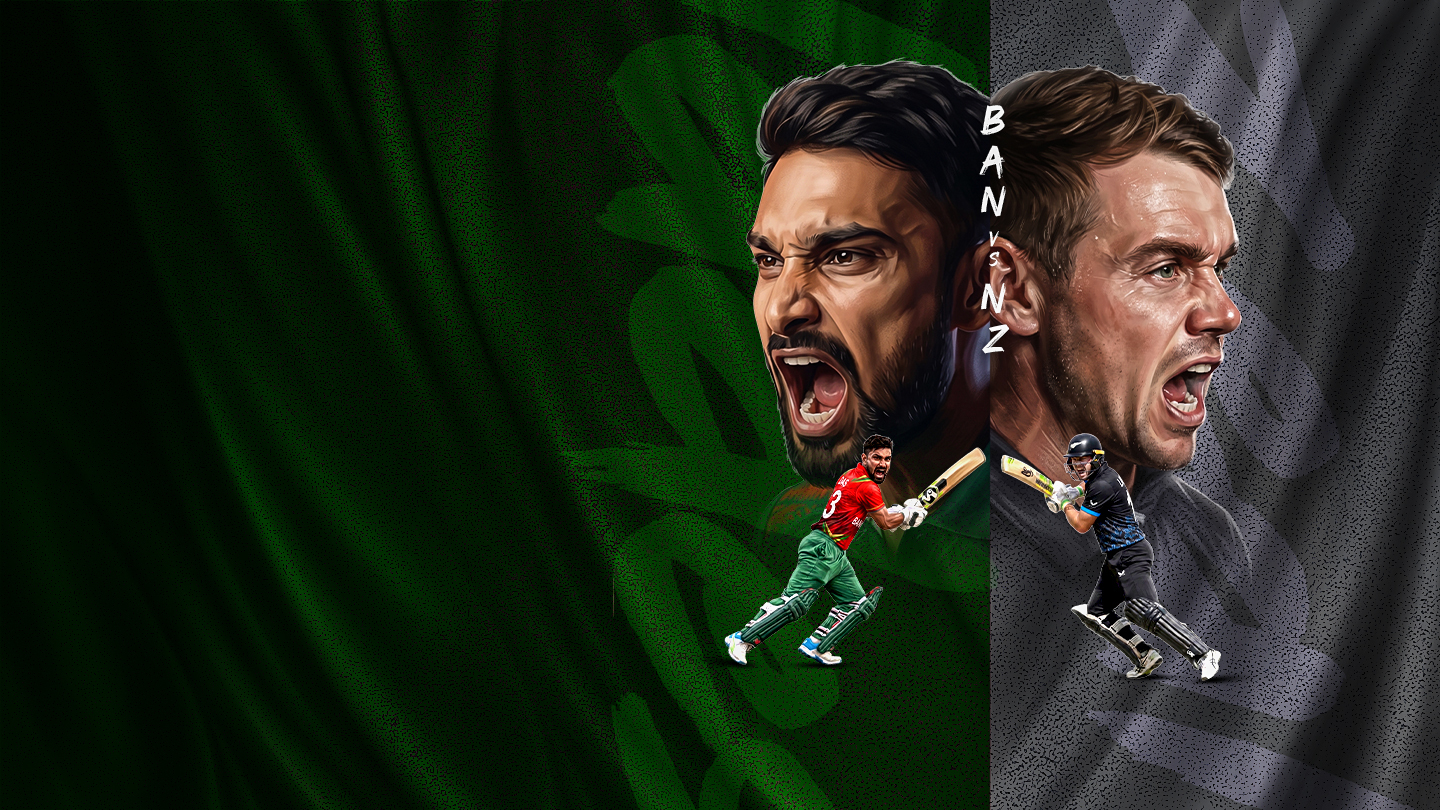 Bangladesh vs New Zealand tour poster