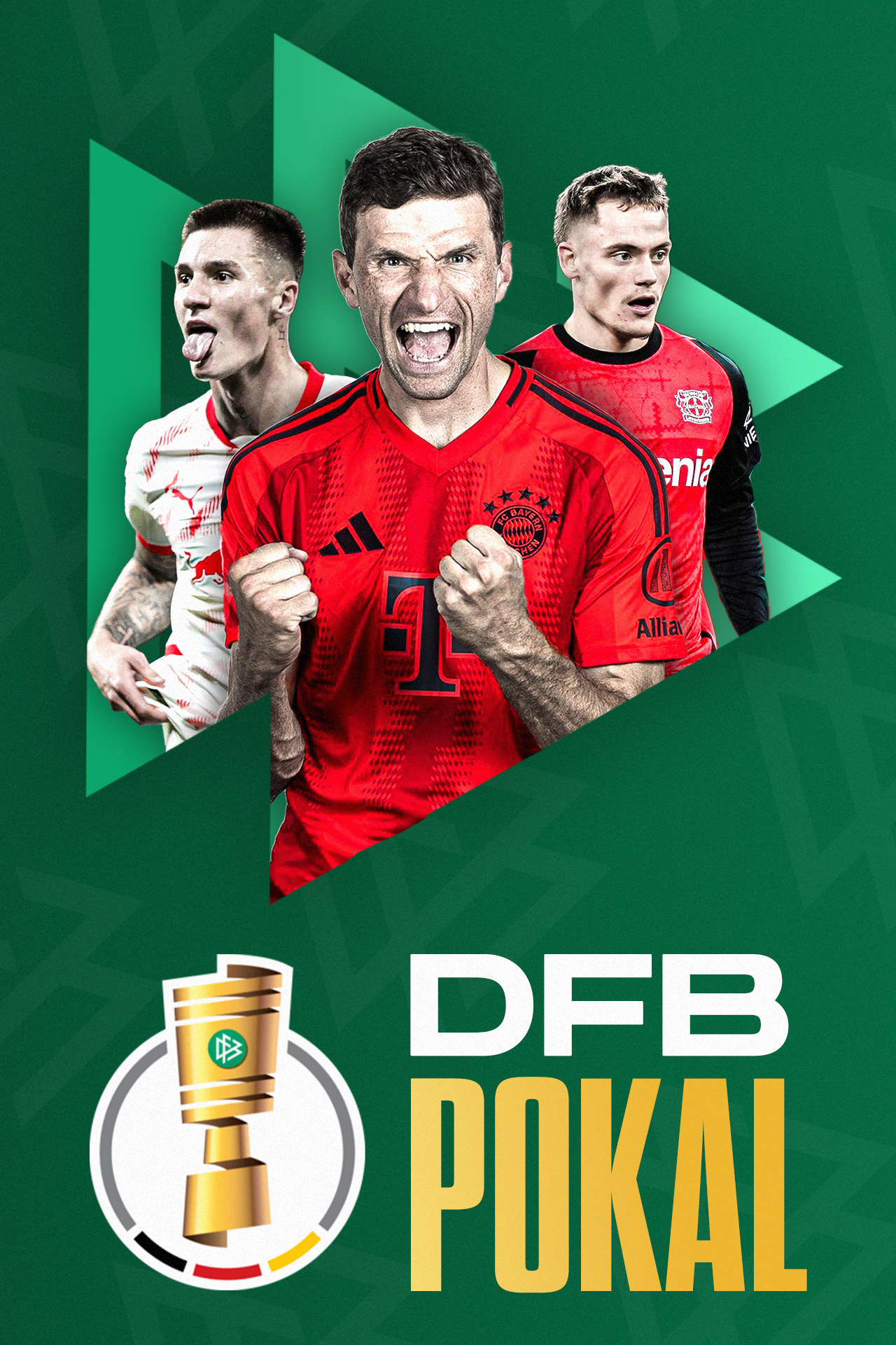 Dfb pokal football vertical banner