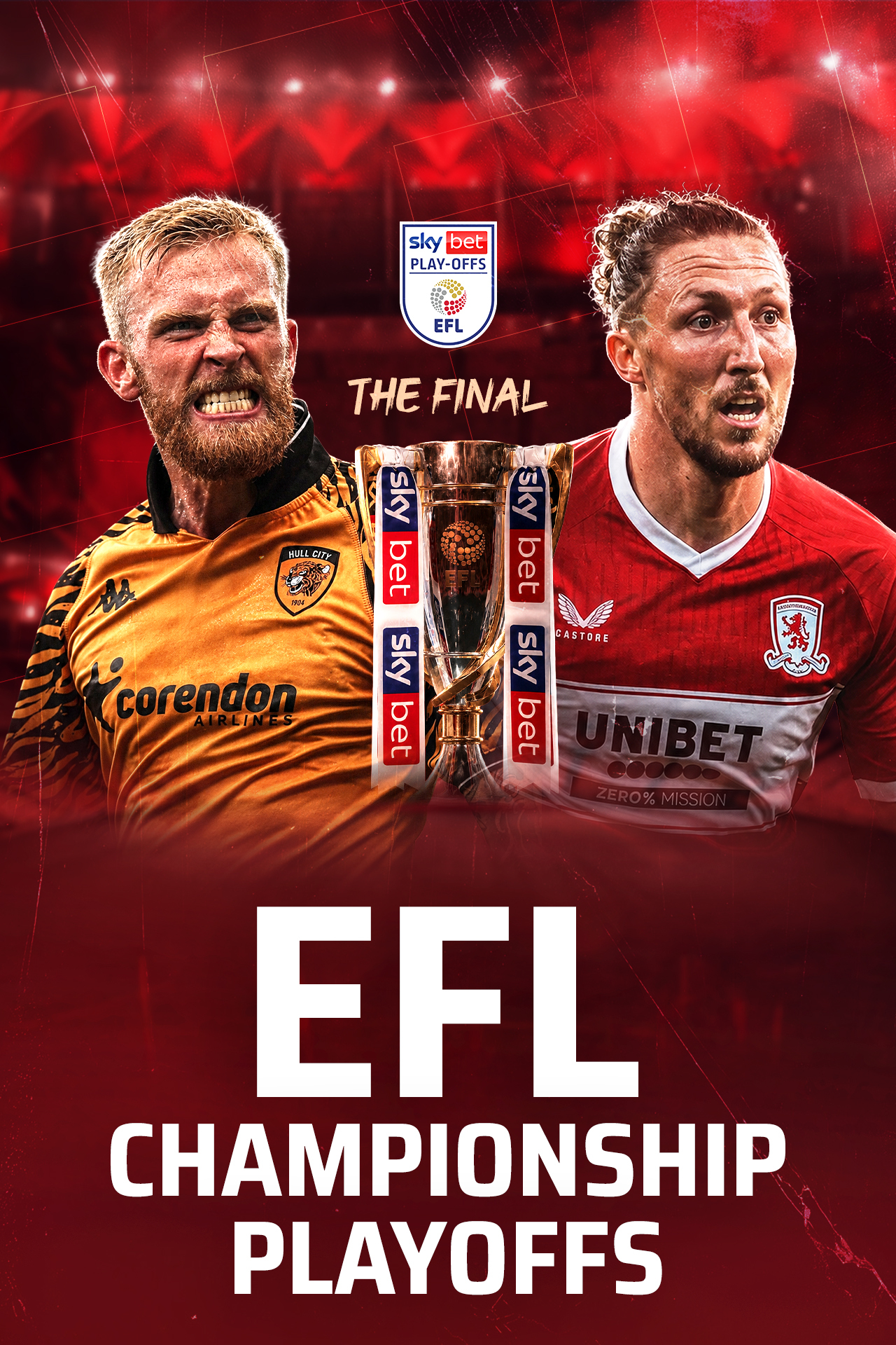 Efl championship 2025-26 football vertical banner