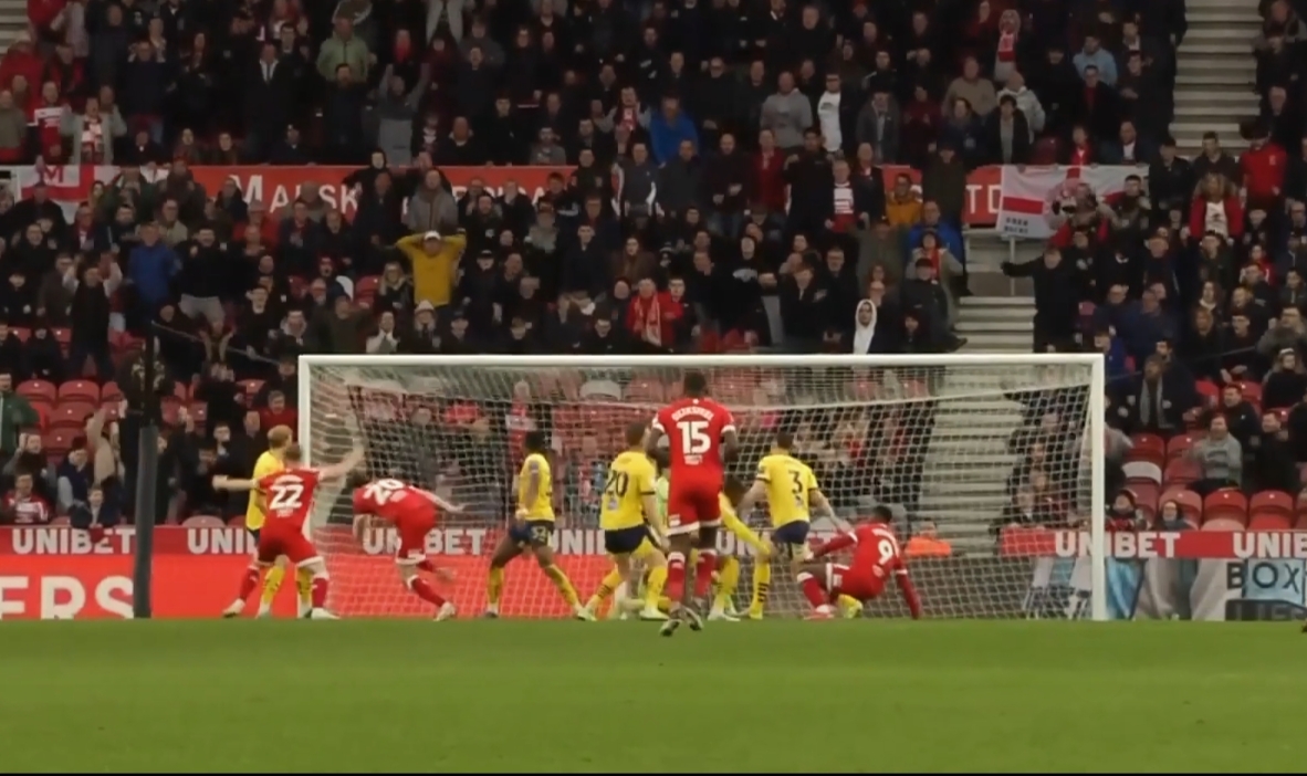 CRACKER! Finn Azaz ignited Boro with a fiery goal