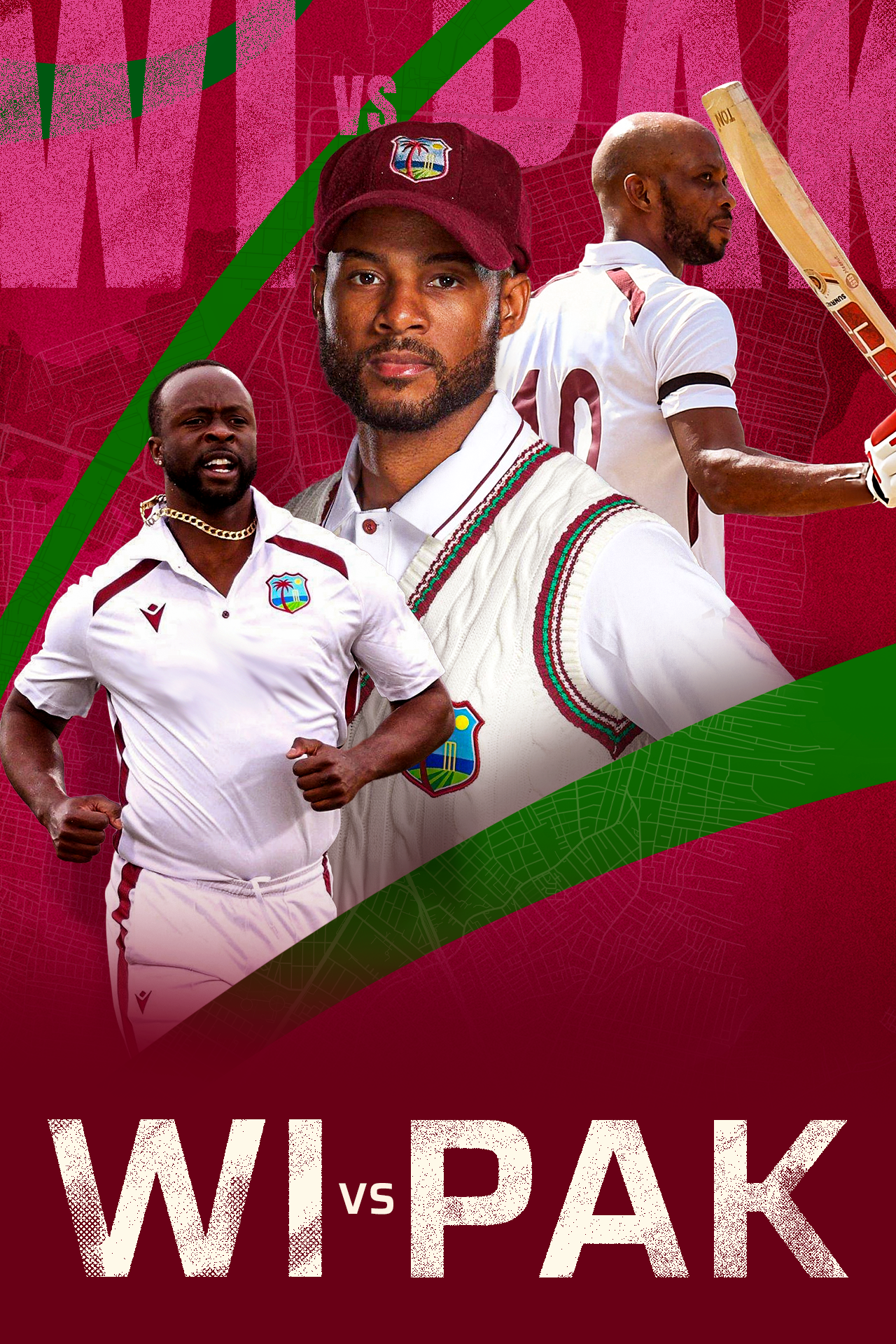 Pakistan tour of west indies, 2026 cricket vertical banner
