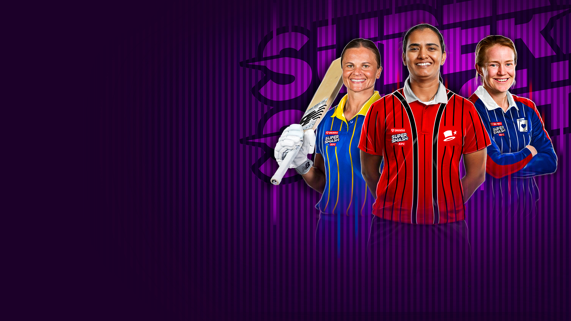 Dream11 women's super smash, 2024-25 cricket banner