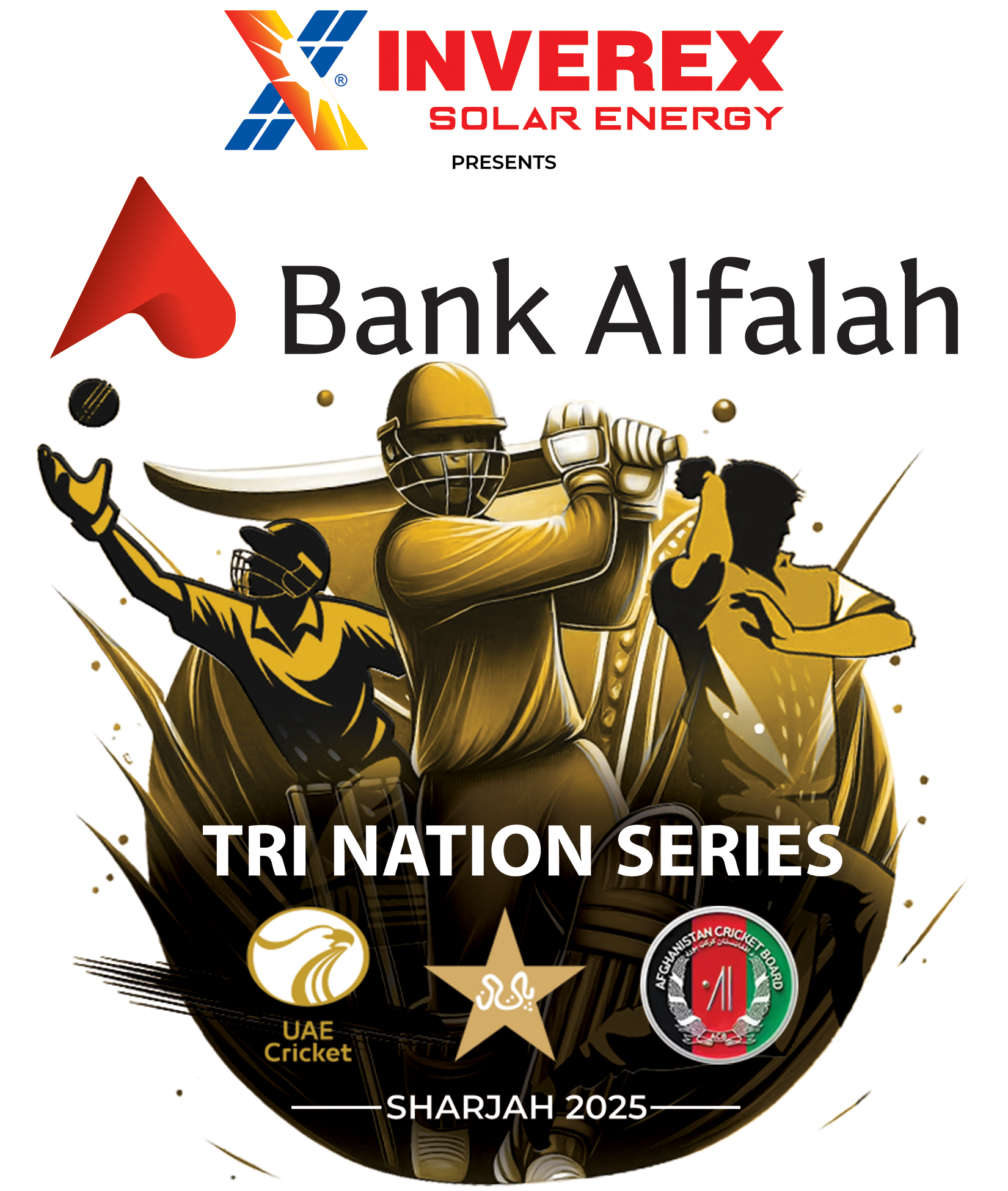 Afghanistan and pakistan tour of uae, 2025 logo