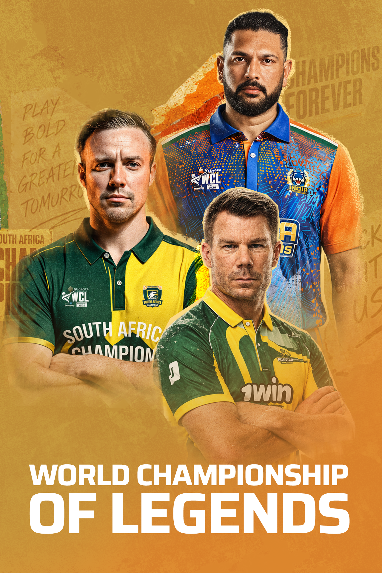 World championship of legends, 2026 cricket vertical banner