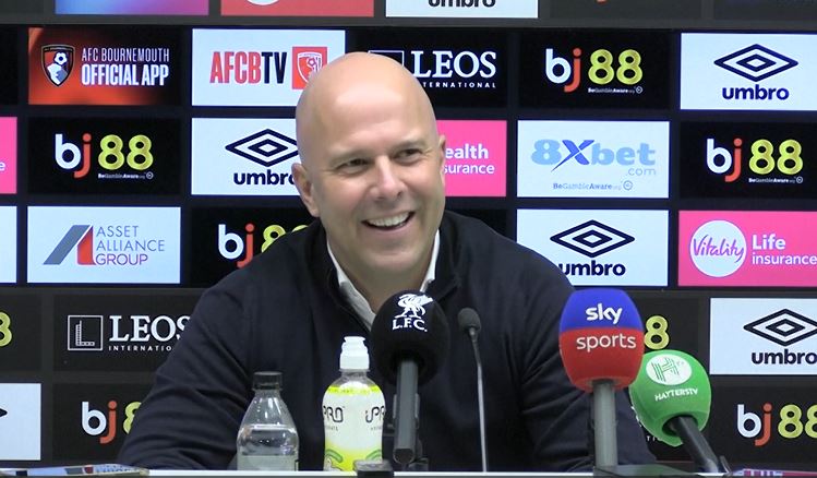 Slot delighted with Liverpool's 2-0 win over Bournemouth