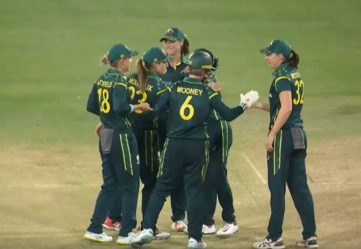 Australia Women beat West Indies Women by 43 runs | 1st T20I