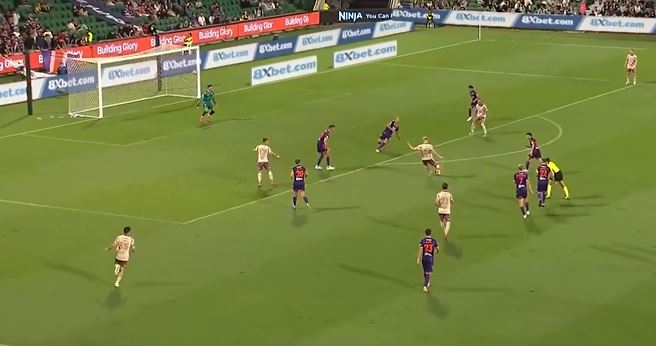 WHAT A STRIKE! Sam Klein lit it up with a thunderbolt