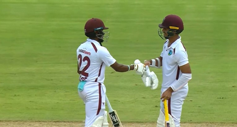 West Indies put up 194/3 on board | 1st Test, Day 1 | Short highlights
