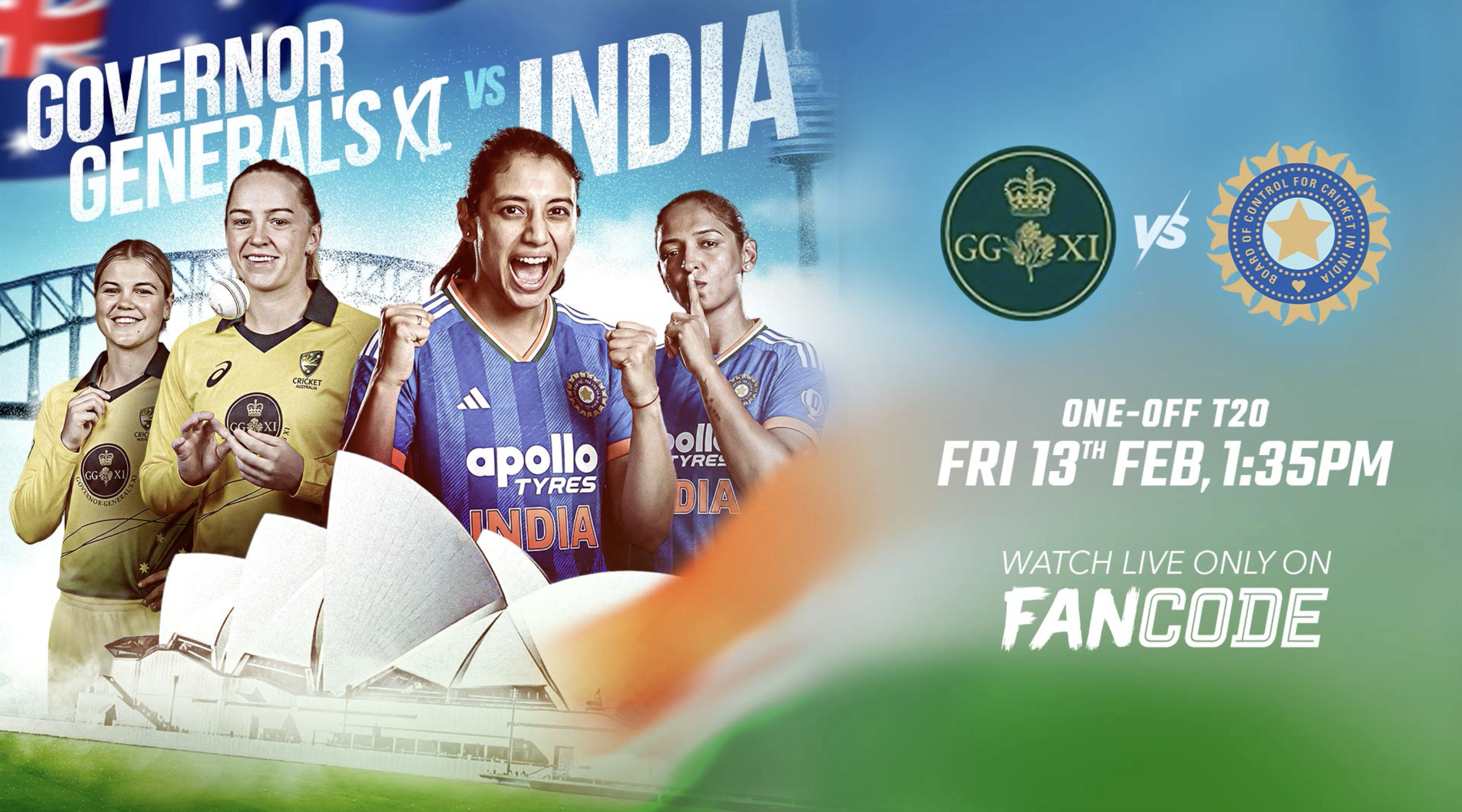 India Women in action vs Governor General’s XI | Live on FanCode