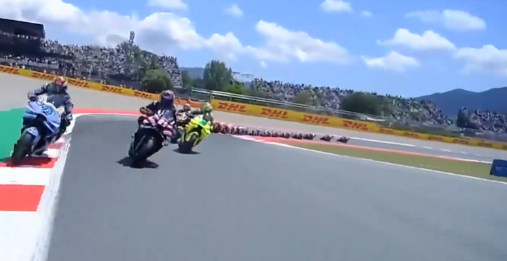 SPARKS FLY! Jorge Martin clashes with Alex Marquez