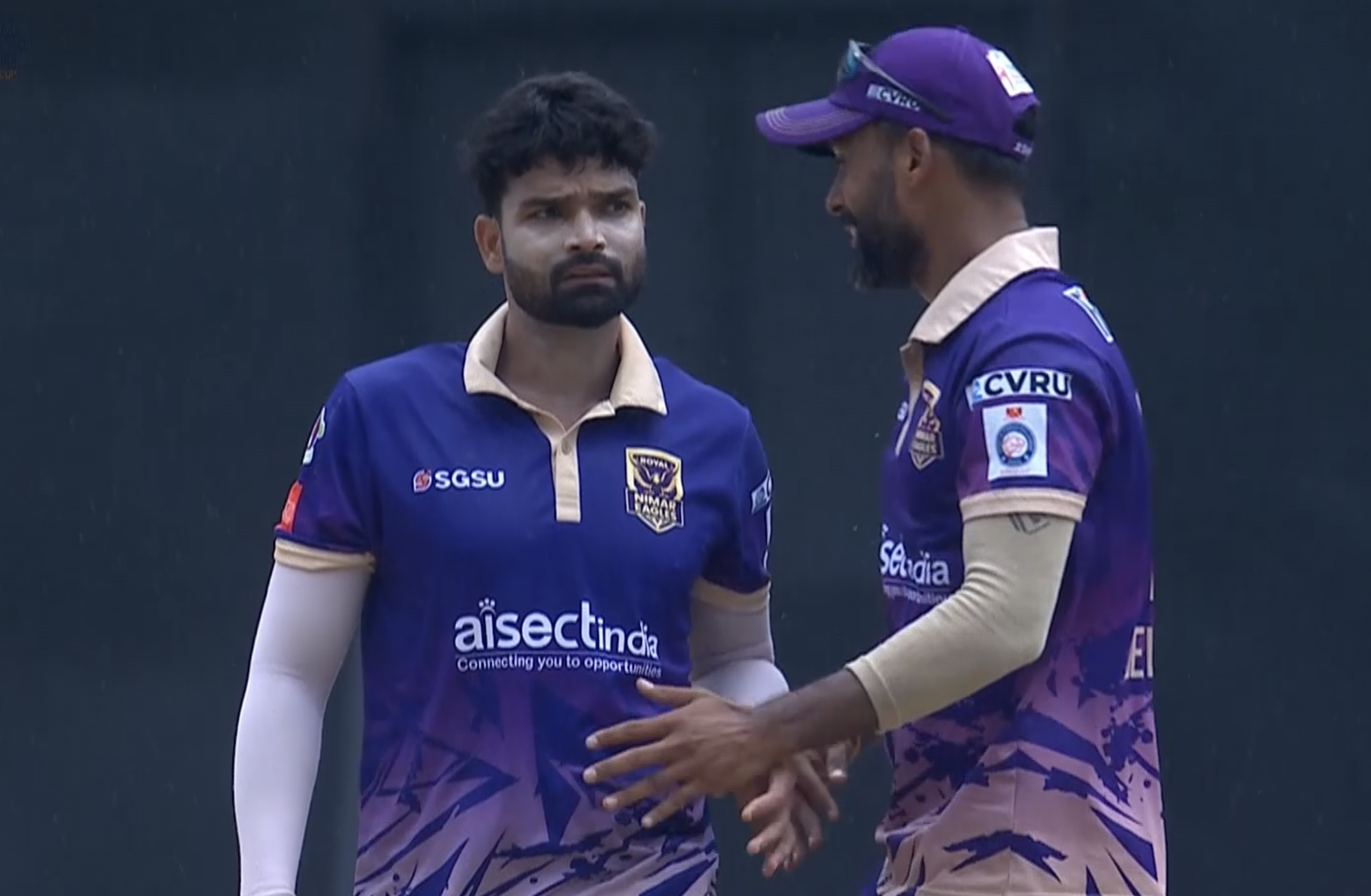 Rewa Jaguars reach 41/4 before rain plays spoilsport | 1st Semi-Final