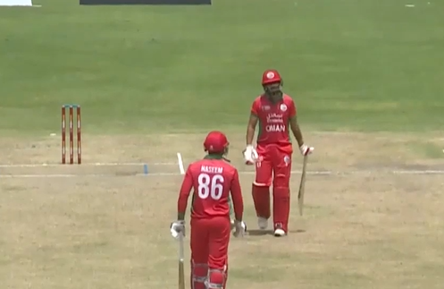 Oman vs Cambodia: Naseem Khushi's 69 off 27