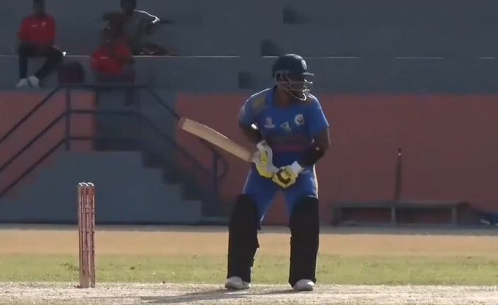 Soufriere Sulphur City Stars vs Central Castries Mindoo Heritage: Stephen Naitram's 54 off 14