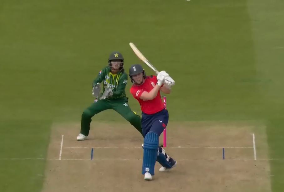 1st T20I, England Innings: All fours