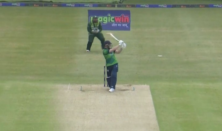 2nd T20I, Ireland Innings: All fours