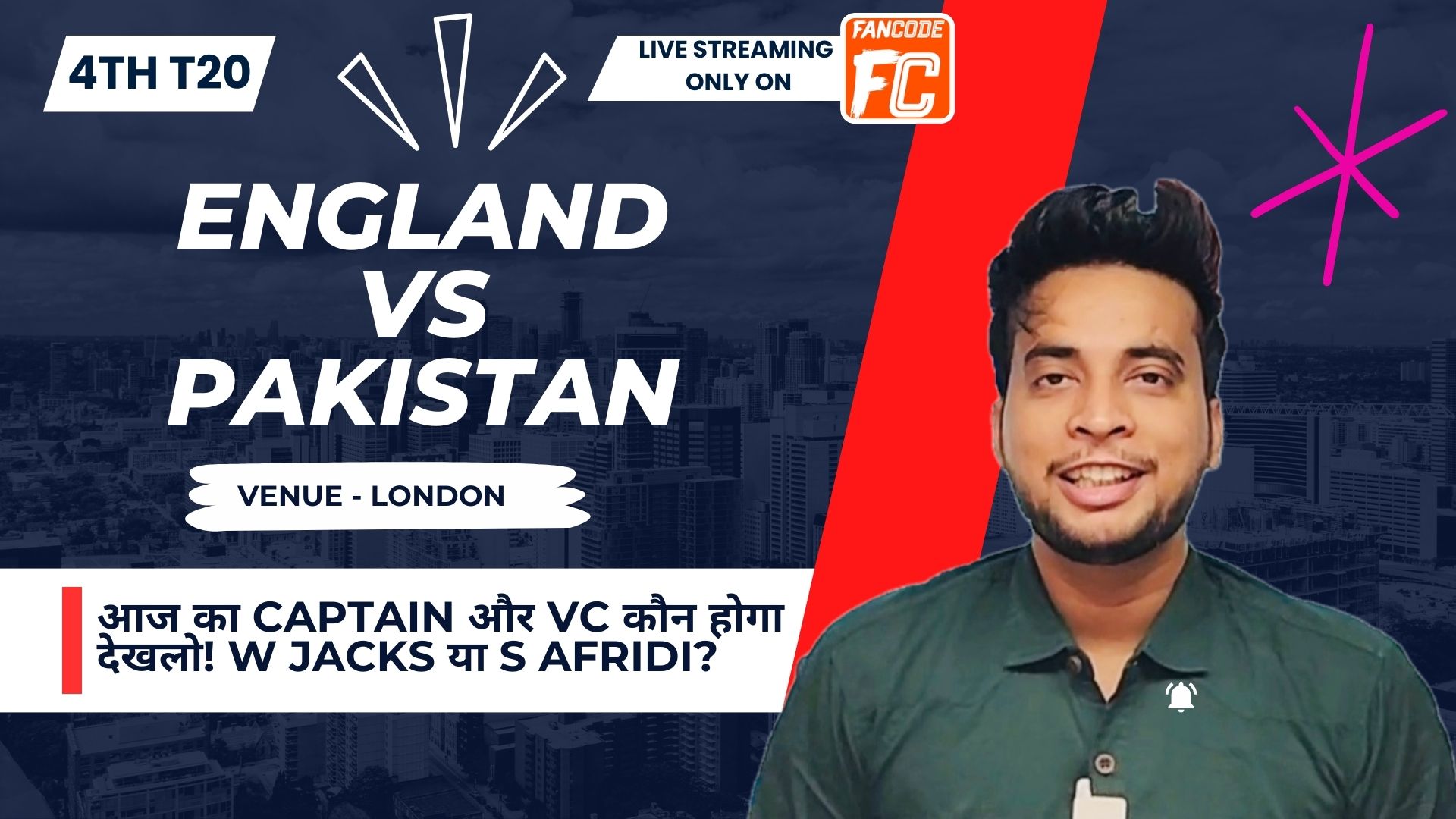 4th T20I: England vs Pakistan | Fantasy Preview