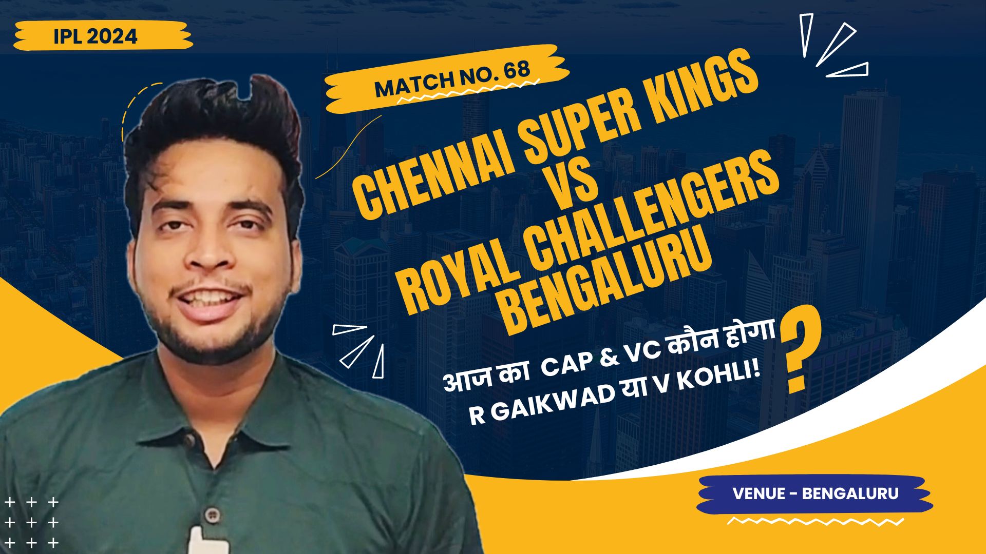 Match 68: Royal Challengers Bengaluru vs Chennai Super Kings | Fantasy Preview