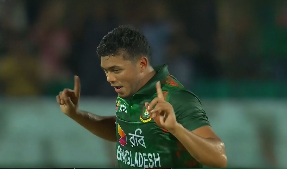 1st T20I: Taskin Ahmed's 3 for 14