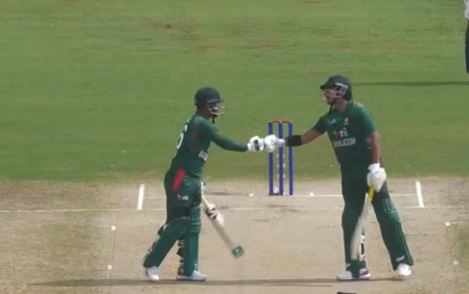 1st T20I, Bangladesh Innings: All fours