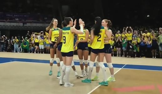 M11: Brazil 3-0 South Korea | Women’s VNL 2024